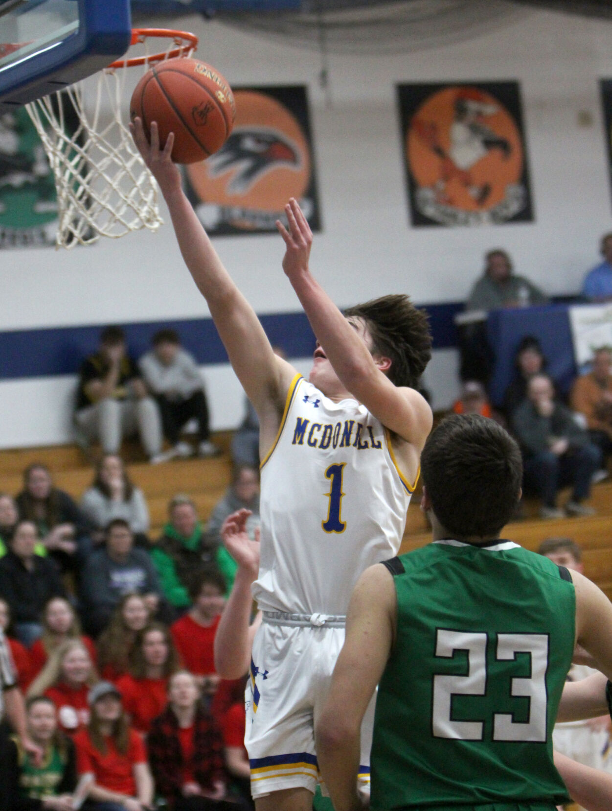 Prairie Farm at McDonell boys basketball 3-1-22